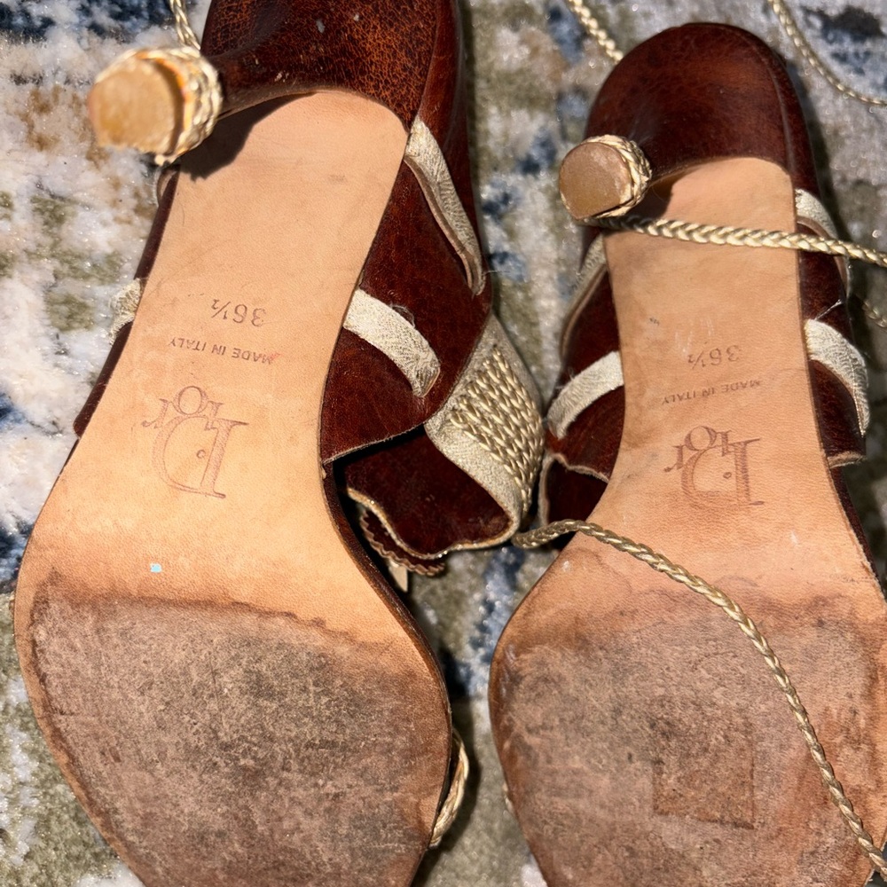 Dior Brown and Cream Heels